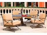 Windham Castings Catalina Cushion Patio Cast Aluminum Dining Set