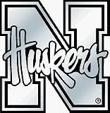 Nebraska Cornhuskers Silver Auto Emblem **