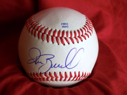 San Francisco Giants Pat Burrell Autographed ROLB Baseball, Philadelphia Phillies, Proof Photo of Pat Signing for Us.
