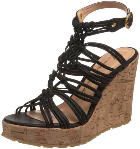 Luiza Barcelos Women's Jg066 - F Sandal,Vegetal Preto,10 M US