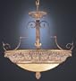 Fine Art Lamps European Crossroads 800145 Round 2-LT 120w (18"H x 20"W) Semi Flush in Antiqued Gold