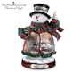 Thomas Kinkade Holiday Lights Snowman Figurine by The Bradford Editions