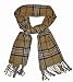 Cashmere Feel Camel, Black, White And Red Plaid Scarf Image #1