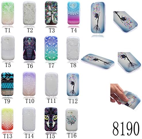 S3 Mini Case Samsung Galaxy S3 Mini i8190 Ultra-thin Slim Case,MOUSE Monster Beautiful Elf Tree Design Air Cushion Capsule Premium Slim Flexible Transparent Soft Case Cover for Samsung Galaxy S3 Mini i8190