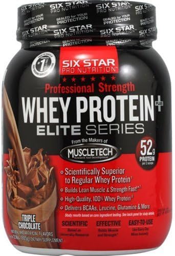 Six Star PS Whey Protein 2lb (907g) Pwd -Triple Chocolate by Six Star Muscle