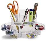 Officemate Double Supply Organizer, Clear (22824)