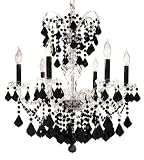 James R. Moder Vienna Collection Black Crystal Chandelier