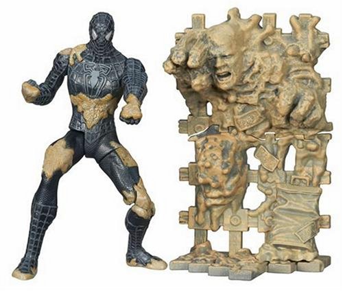 Childrens Toyshop  Toys : Spider-Man 3 Spider-Man (Black) Super Kick Action Action Figure