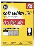 GE 48310-48 Soft White Double Life General Purpose A19 Bulb, 100-Watt, 48-Pack