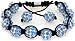 Royal Diamond Sky Blue Shamballa Swarovski Crystal Stone Balls Shamballa Bracelet (9 COLORS TO CHOOSE FROM)