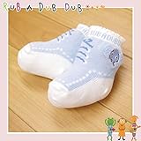 303728/RUB A DUB DUB/R.ベビーシューズソックス「ブルー」/モンスイユ/ラブアダブダブ/ベビー/靴/靴下/新生児/防寒/