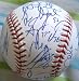2005 Washington Nationals team autographed baseball (Cristian Guzman Livan Hernandez)