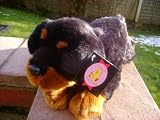 Plush Soft Toy Rottweiler Puppy Dog. 38cm.