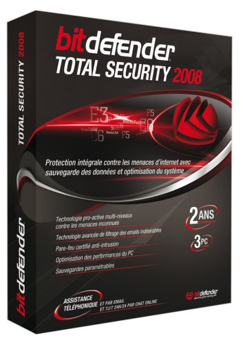 BitDefender Total Security 2008 (3 postes, 2 ans)