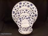 Spode Blue Colonel Platinum #Y8618 Eight 5 Pc Place Settings