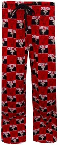 Family Guy Stewie Diaper Detail Red and Black Loungepants for men (Medium)