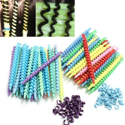 25Pcs Styling Plastic Hairdressing Spiral Hair Perm Rod by bangpipo