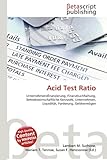 Acid Test Ratio-