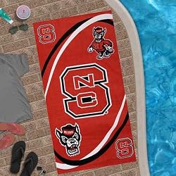 North Carolina State Wolfpack Fiber Reactive Pool/Beach/Bath Towel (Team Color)