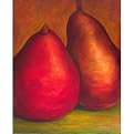 Pears Two Canvas Wall Art - 18x22"