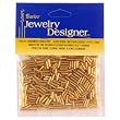 1/4 In. Silver Lined Glass Bugle Beads, Gold, 20 Gram/Pkg