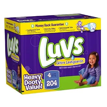 Set A Shopping Price Drop Alert For Luvs Premium Stretch Diapers with Ultra Leakguards Diapers, Size 4, 204-Count