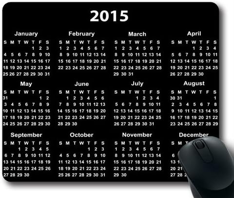 wskshop Calendar Mouse Pad, New Design Black 2015 Calendar Keep Calm and Buy More Shoes Mouse Pad Rectangle Mousepads
