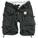 Bild: Herrenshort im Destroyed-Look - Division Short - Farbe: schwarz gewaschen (bis 7XL)