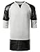 URBANCREWS Mens Hipster Hip Hop High-Low Crewneck Longline T-shirt