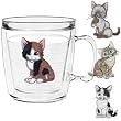Kittens 12 oz Insulated Coffee Mug Set, Clear (4 designs)