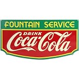 Coca-Cola Fountain Service Metal Sign