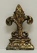 Antique Gold Finished Fleur de Lis Bookends (set of 2)