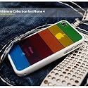 LIMS iPhone4 レインボー 保護ケース (ホワイト)