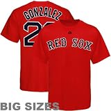 Adrian Gonzalez Boston Red Sox Big & Tall Red Name & Number Tee (XXX-Large)