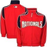 MLB Majestic Washington Nationals Toddler Authentic Elevation Full Zip Jacket - Red (3T)
