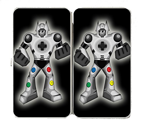 “Playbot” Funny Robot Video Game Controller – Taiga Hinge Wallet Clutch