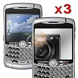 3 Pack Mirror Screen Protector for Blackberry Curve 8300 / 8310 / 8320 / 83 ....