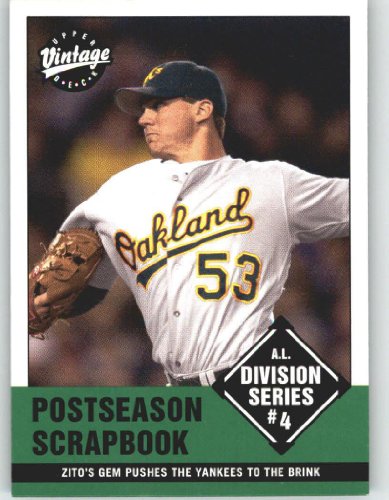 2001 Upper Deck Vintage #374 Barry Zito SH - Oakland Athletics (Season Highlight) (Baseball Cards)