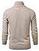 IDARBI Men's Long Sleeve Zip Up Sweater Jacket with Stand Up Collar