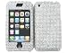 Bling Rhinestone Faceplate Diamond Crystal Hard Skin Case Cover Silver for Apple iPhone 1st Gen 1 2G G2