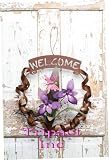 16 Metal Home Décor Butterfly Sweet Nectar Welcome Wreath