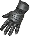LEATHER MESH GLOVES MOTORCYCLE BIKE GLOVE Black Size XL