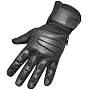 LEATHER MESH GLOVES MOTORCYCLE BIKE GLOVE Black