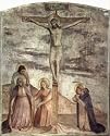 Fra Angelico (Fresco cycle in the Dominican convent of San Marco in Florence scene: Crucifixion with St. Dominic mournin