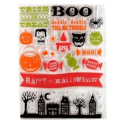 Martha Stewart Crafts Clear Stamp Set Halloween Friends By The Package