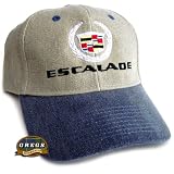 Cadillac Escalade Hat Cap Khaki Blue Apparel Clothing by Gregs Automotive LLC