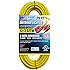 US Wire 74025 12/3 25-Foot SJTW Yellow Heavy Duty Lighted Plug Extension Cord