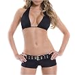 BodyZone Halter Top & Boy Short w/Belt Loops, in 5 Colors