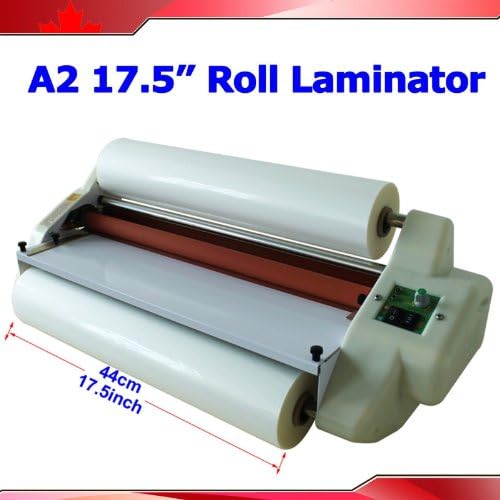 17.5inch Roll laminator Large A2 electric hot/cold double side + 4rolls long films