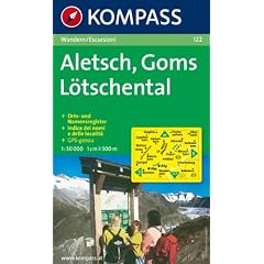 Aletsch Goms L�tschental 1 : 50 000: Wanderkarte. GPS-geeignet. Mit Orts- und Namensregister